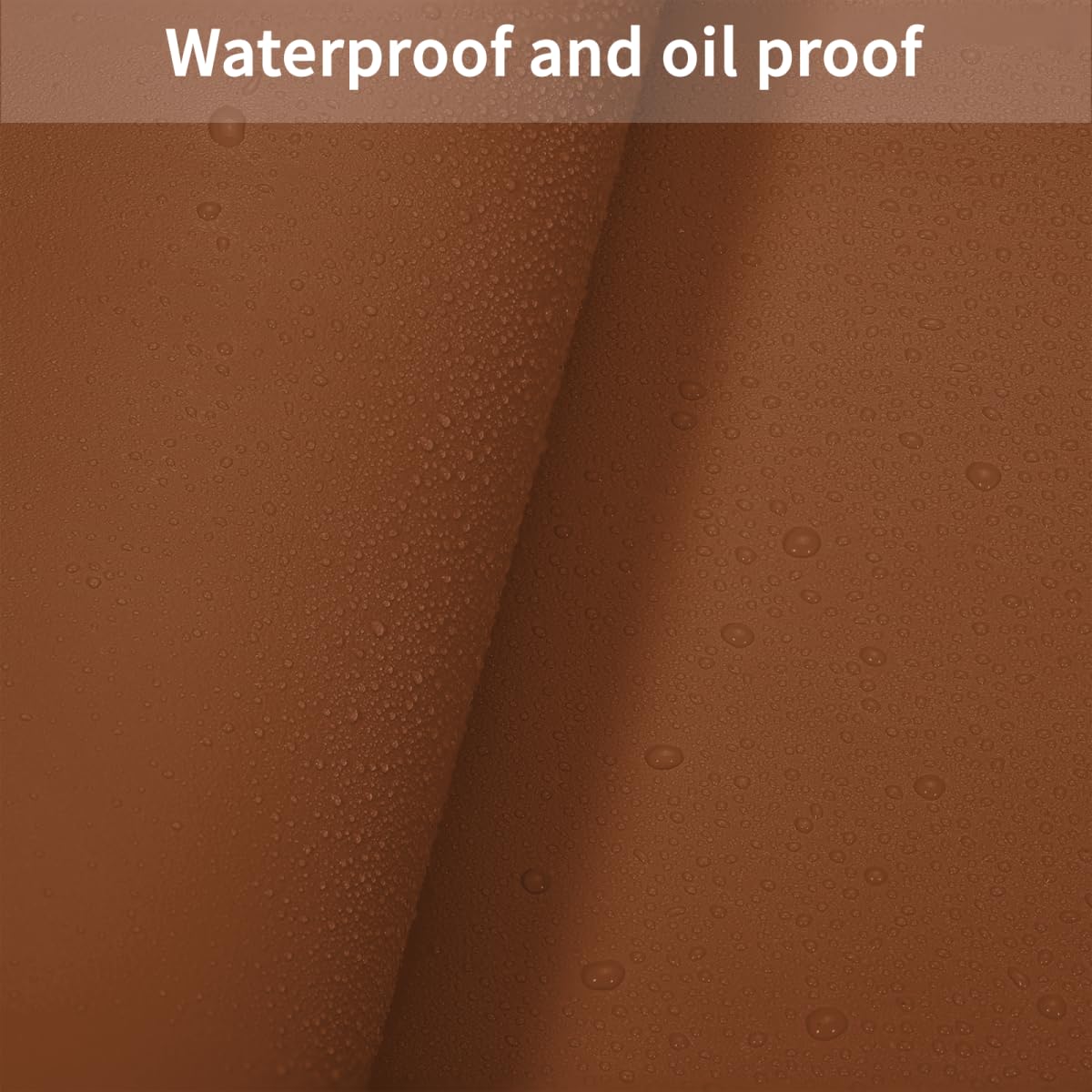 Zinkooat Faux Leather Table Cover,1.8mm Thick,12x72 Inch Table Protector,Glass Table Protector,Table Sticker Cover,Desk Covers On Top of Desks.(Brown+Gray,12x72)