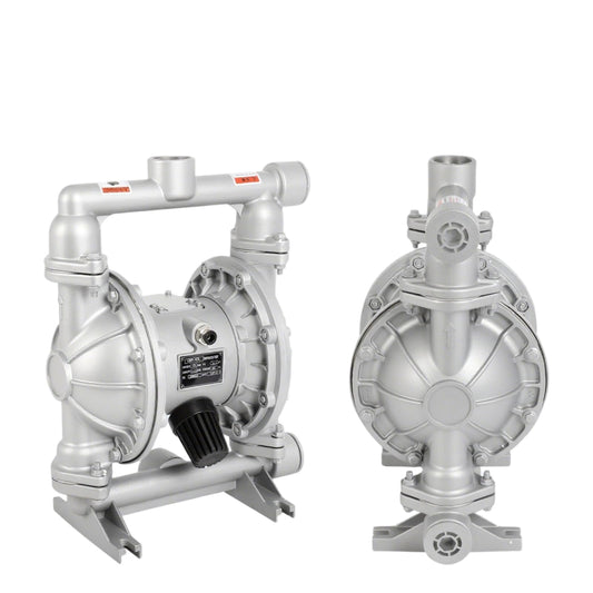 Air Operated Double Diaphragm Pump 1-1/2 inch Inlet & Outlet, 44GPM, Max 115PSI Air Waste Oil Pneumatic Transfer Pump with 2 Extra Diaphragms,Air Diaphragm Pump Aluminum Alloy, QBK_40L