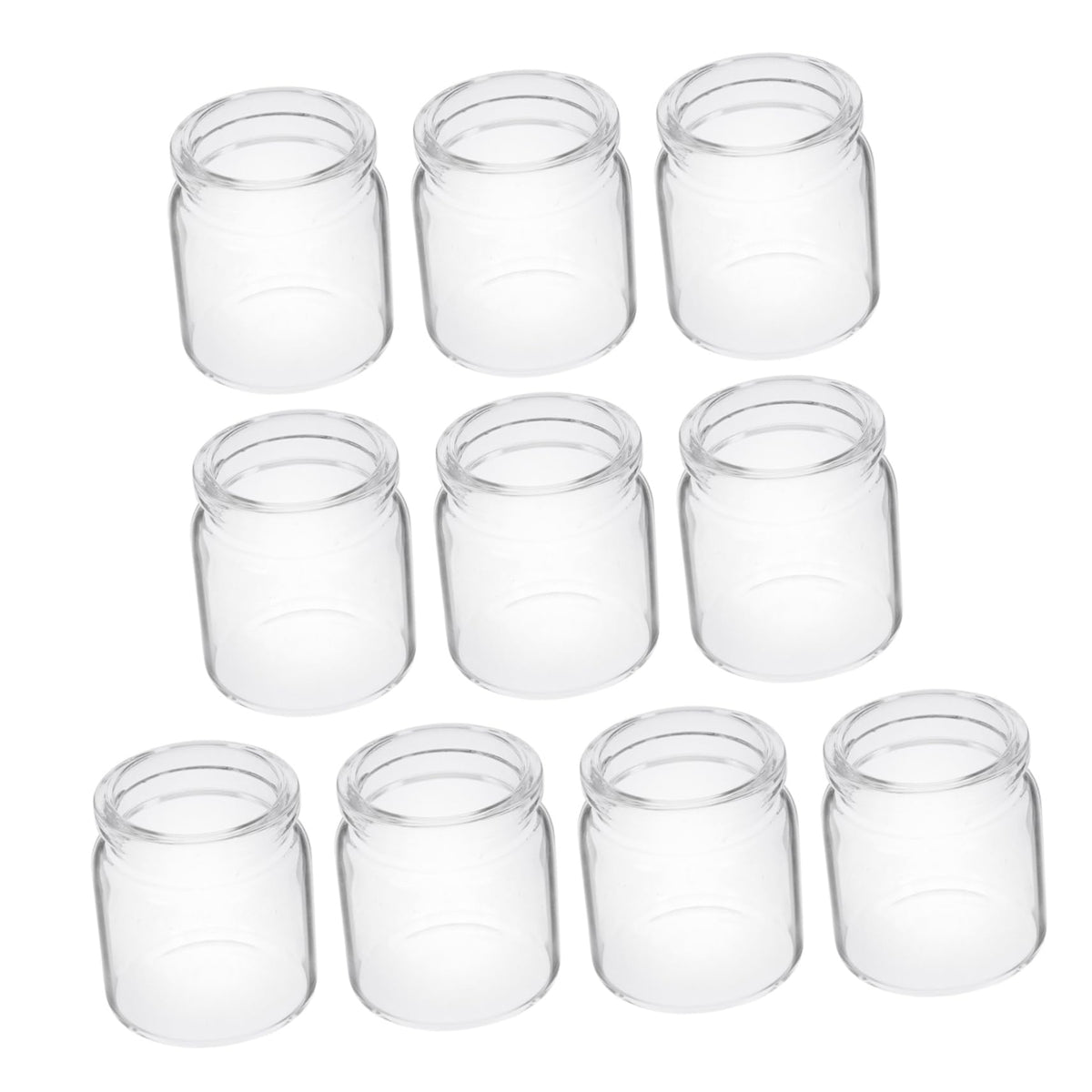 Mipcase 10pcs Mini Glass Bottles Succulent Landscape Decor Test Tube Vases Micro Terrariums for Plant Propagation