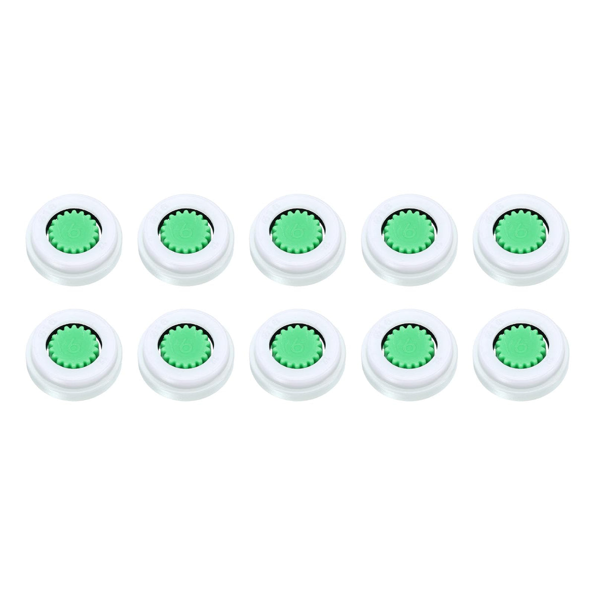 uxcell Shower Flow Reducer Set, 10 Pcs 2.0gpm Water Flow R, Green, Unfinished, POM Material