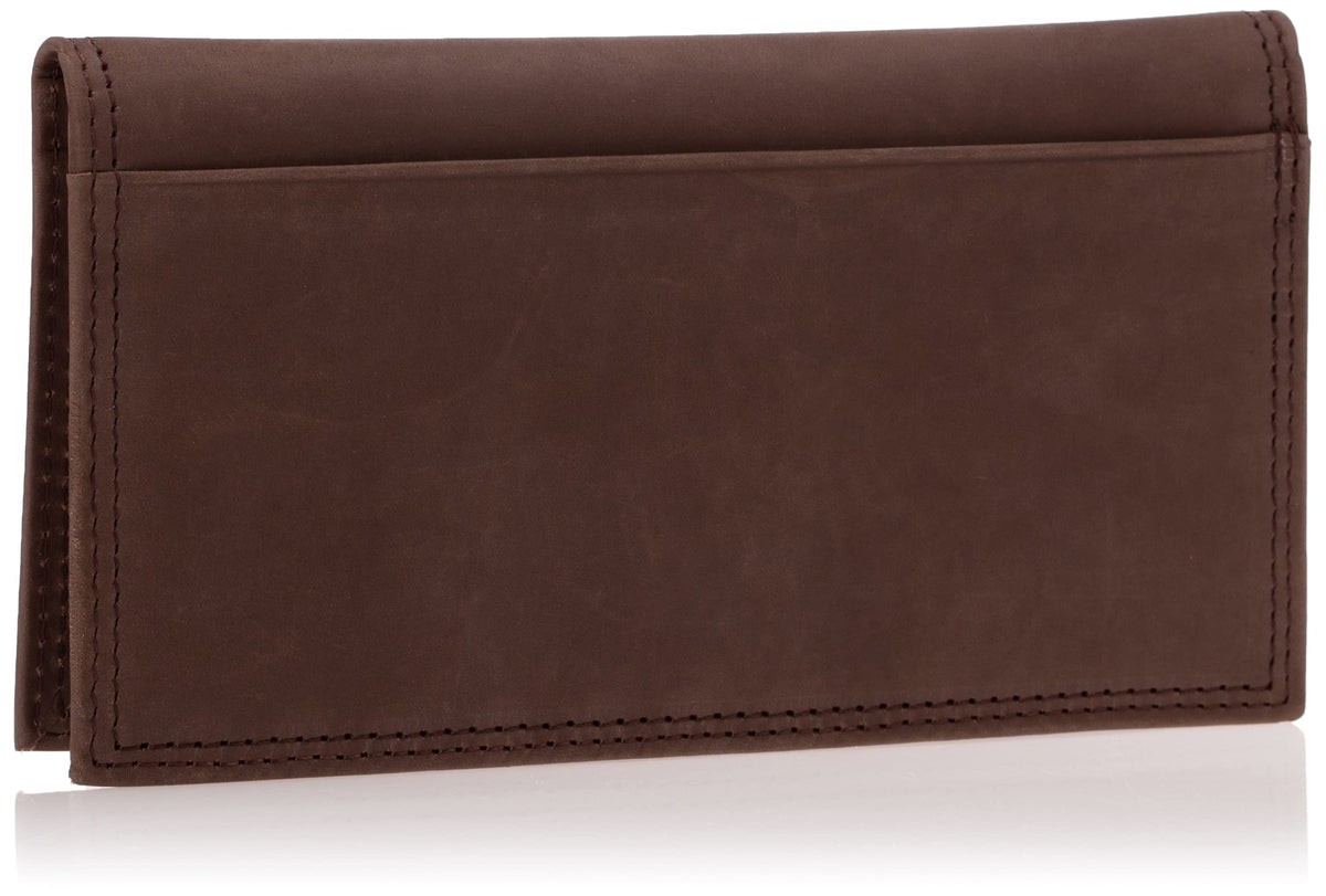 Timberland PRO Men's Rfid Leather Long Bifold Rodeo Wallet With Rfid, Dark Brown, One Size