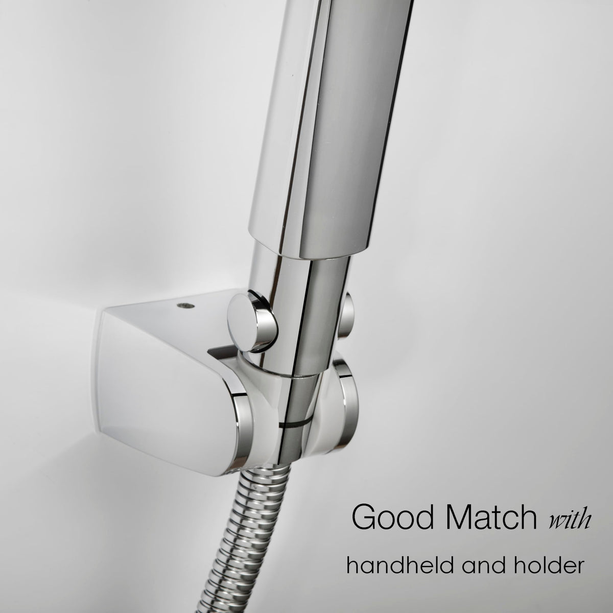 Shower Head Water Shut Off Valve - Pair Pack - Large Button - Water Flow regulator for Shower Hose or Bidet Sprayer - Bathroom & Kitchen water valve (Polished Chrome)