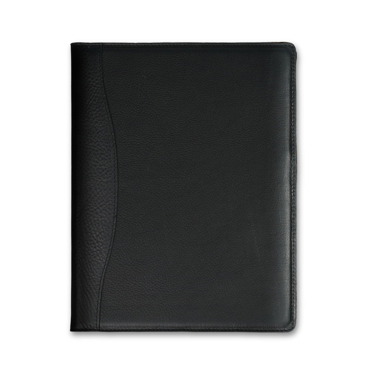 Full-Grain Leather Legal Padfolio – Slim 8.5x11" Portfolio with Pen Holder & Card Slot – Personalized Gift for Professionals, Grads, Lawyers & Creatives (Marshall - Dymnos Black)
