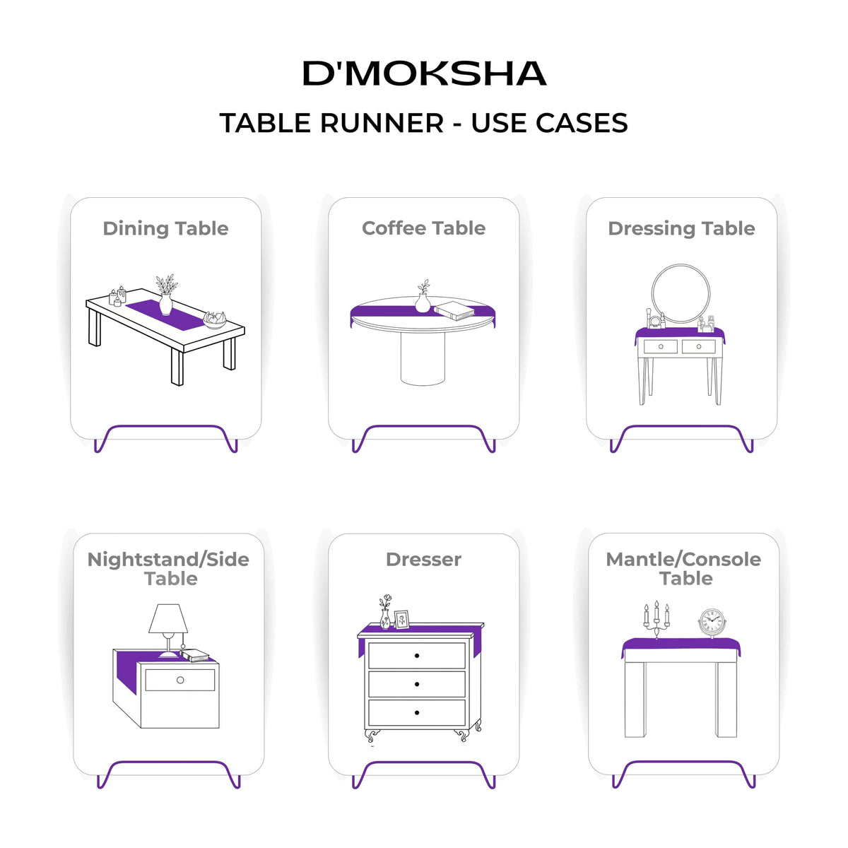 Classic Linen™ by D'Moksha Rust Table Runner 48 Inches, 100% Pure Linen, Coffee Table Runner, 14 x 48 Inch for Dresser Tables- Summer, Father's Day