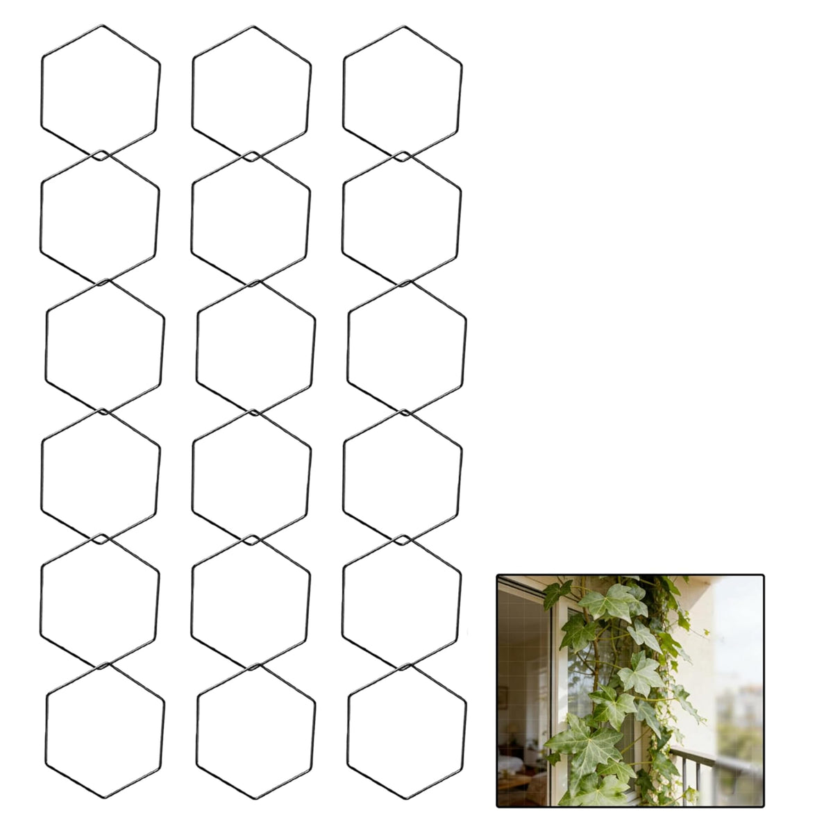 Wall Trellis Indoor, Garden Trellis Plant Accessories Sturdy Wall Trellis for Indoor Climbing Plants, Practical Plant Accessories with Stable Support for Pothos, Ivy, Monstera & More Houseplants