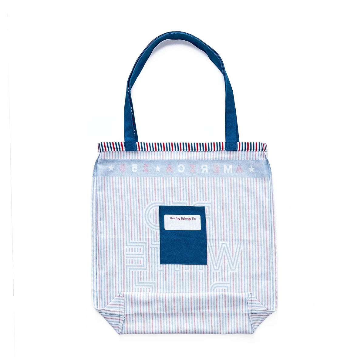America250™ Officially Licensed Canvas Tote Bag DIY Sewing Kit – 16” x 15” Reusable Tote – Cotton Canvas Fabric Panel with Instructions – Patriotic Red, White & Blue – Beginner Friendly Project