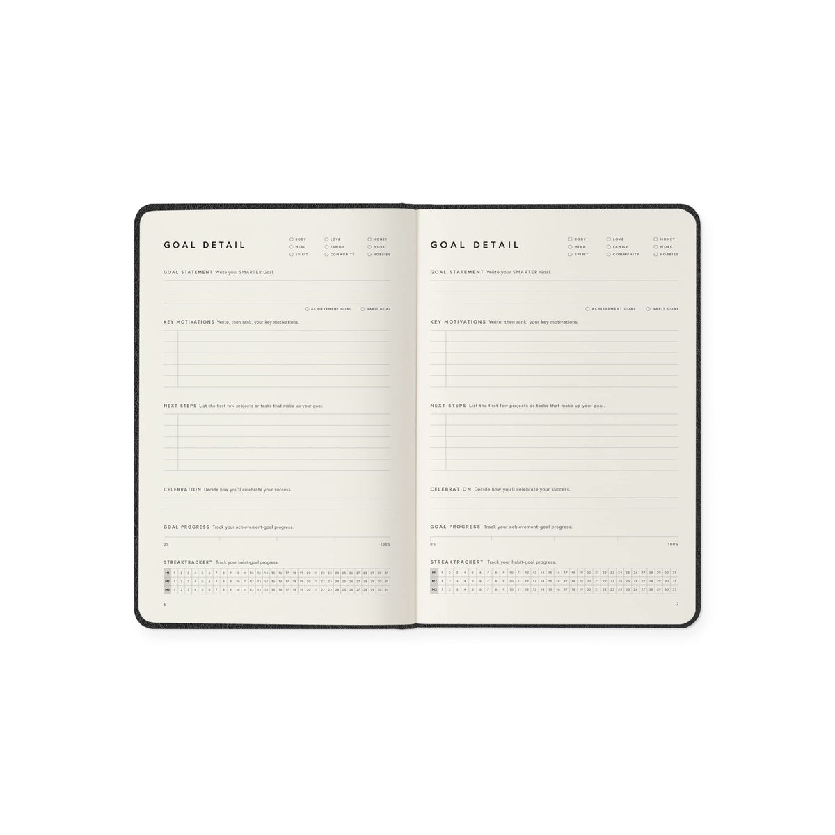 Full Focus Leather Planner by Michael Hyatt - The #1 Daily Planner to Set Annual Goals, Increase Focus, Eliminate Overwhelm, and Achieve Your Biggest Goals - Hardcover (Black)