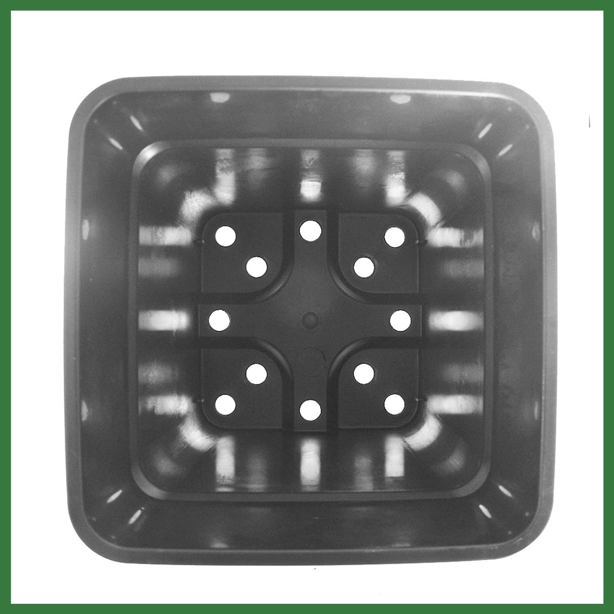raseparter 10 Pack 1.4 Gallon Plastic Planter Nursery Seedling Pots Square with Holes Garden Flower Seedling Pot Container for Seedling Cuttings Transplanting
