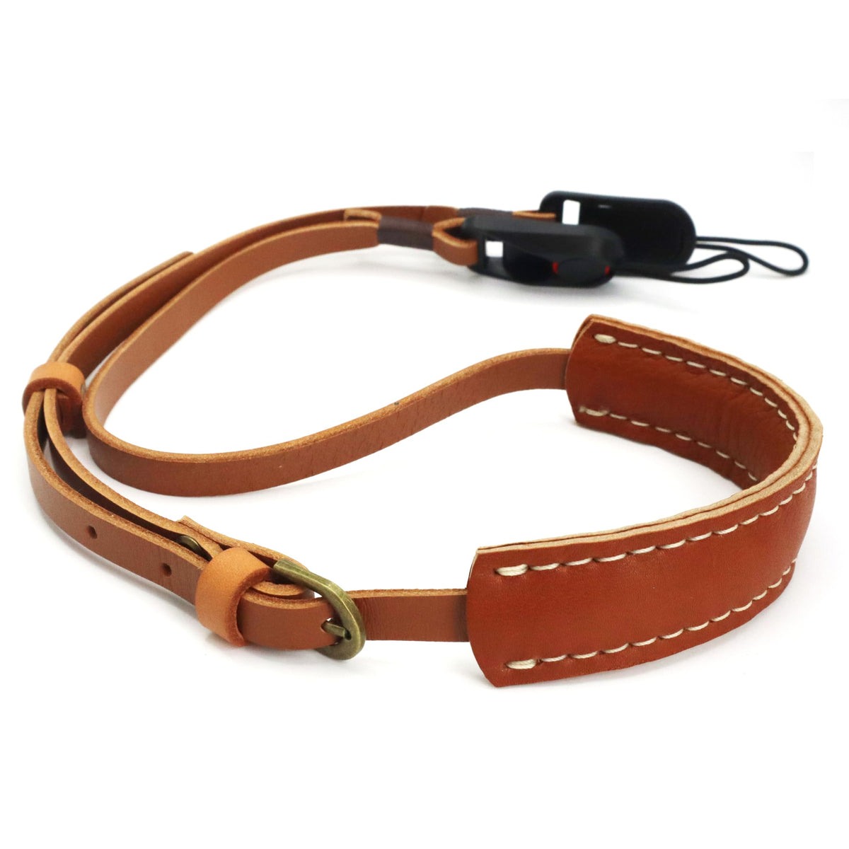 SNLxStudioz Genuine Leather Camera Neck Strap with Quick Release - Thin Shoulder Strap for Sony, Fujifilm, Canon, Nikon Mirrorless & DSLR - Vintage Retro Professional Camera Strap
