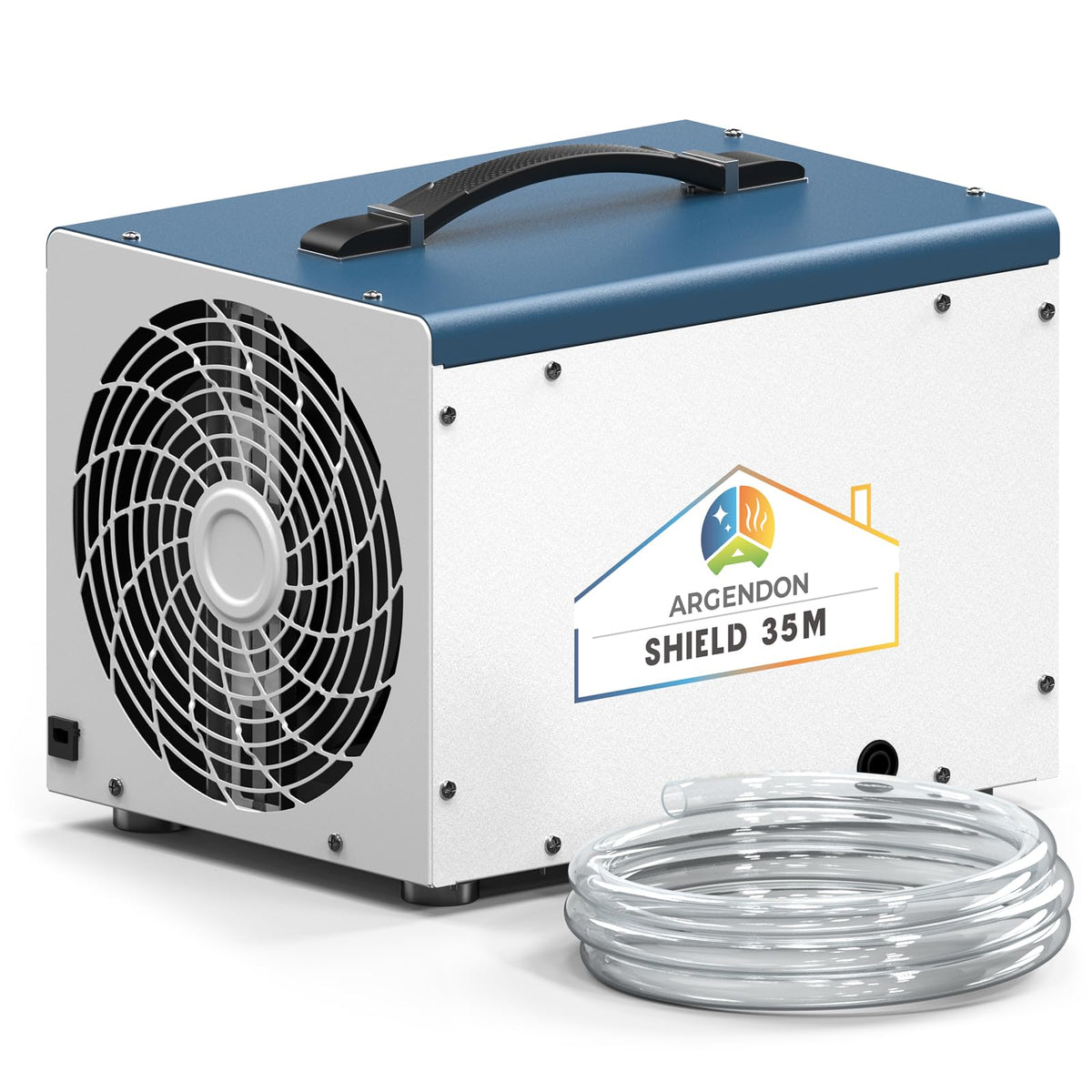 ARGENDON Dehumidifier for Crawlspace Basement, Commercial Dehumidifier with Drain Hose 70 PPD, Compact, Ideal for Water Damage Storage Up to 1000 Sq Ft, 5-Year Limited Warranty