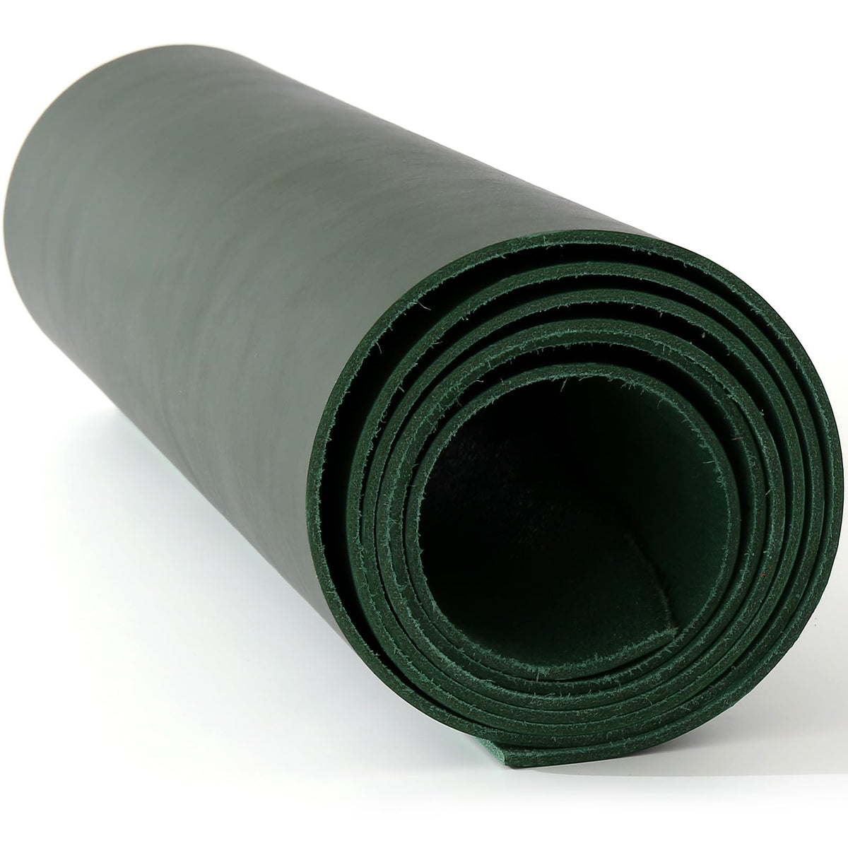 Large Size 17"x70" Leather, Cowhide Veg Tan Leather for Leather Belt Bag Strap Craft Shoe Making Wallet, 2.5mm Thick Full Penetration Dyeing Dark Green