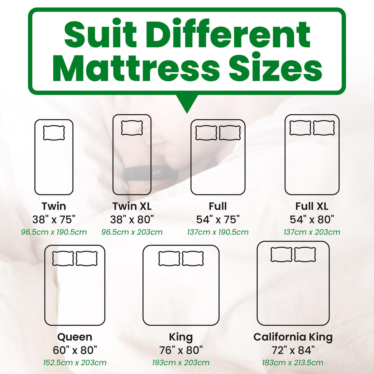 ECOHomes Non Slip Mattress Gripper Pad Stop Mattress, Keep Topper from Sliding - Anti Slip Grip Pads Holder Stop Couch Cushion, Sofa Cushions, Patio & Furniture to Prevent Sliding (Queen)