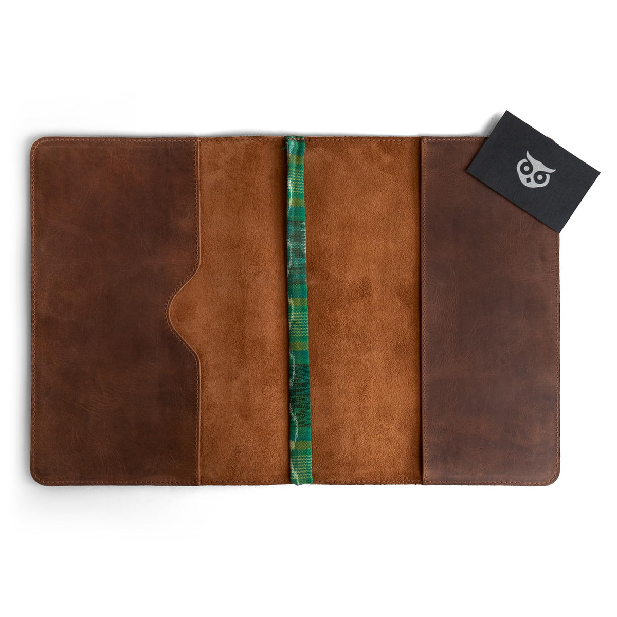Hide & Drink, Journal Cover Compatible with Moleskine XL (7.5 x 9.75 in) with Strap, Refillable Case, Personal Planner, Full Grain Leather, Handmade Office & Work Essentials (Bourbon Brown)