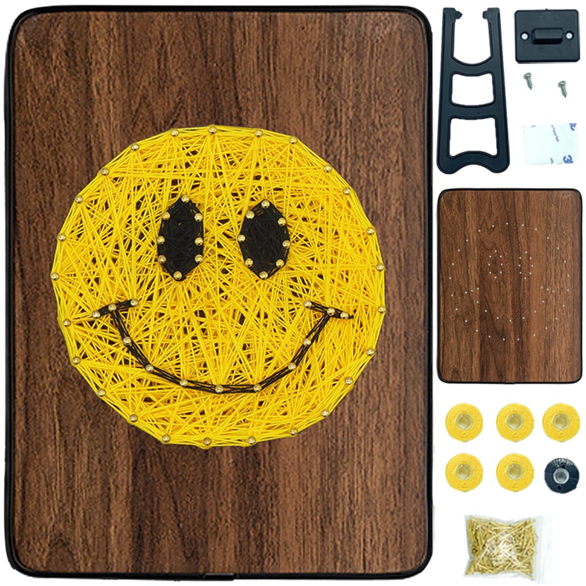 BAZIMA DIY String Art Kit for Beginner, DIY Smile Craft Kit,Unique Gift,Craft Kit for Holidays