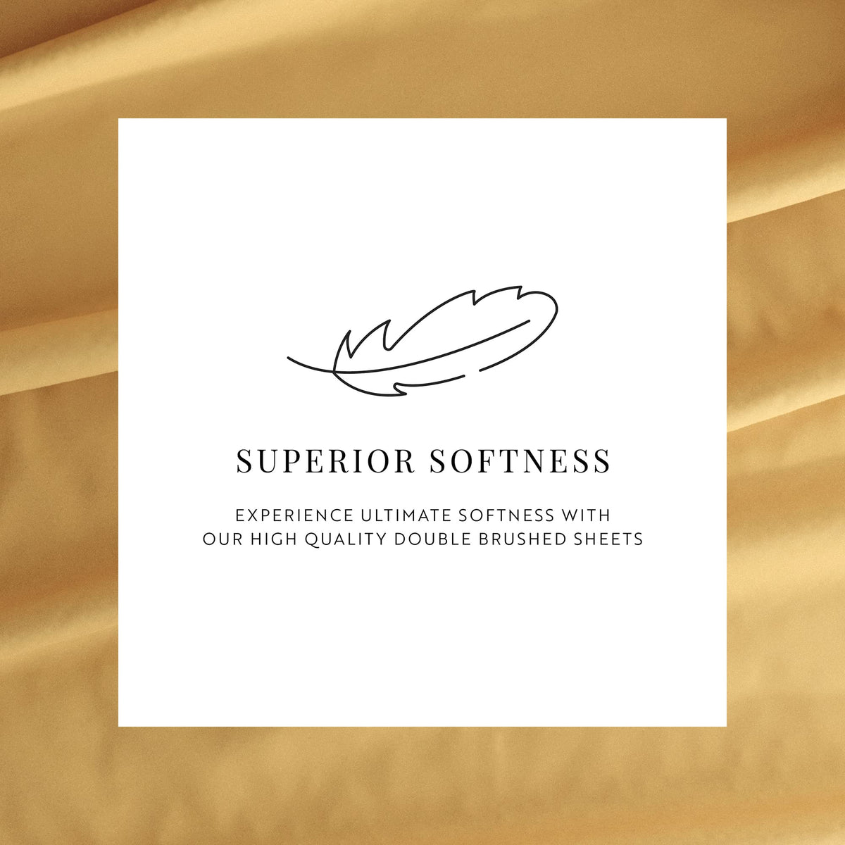 Linen Market Brushed Microfiber Full Sheet Set 4 Piece – Oeko-TEX Certified Ultra Soft & Wrinkle-Free - 16" Deep Pocket Sheets - Easy Care Full Size - Gold