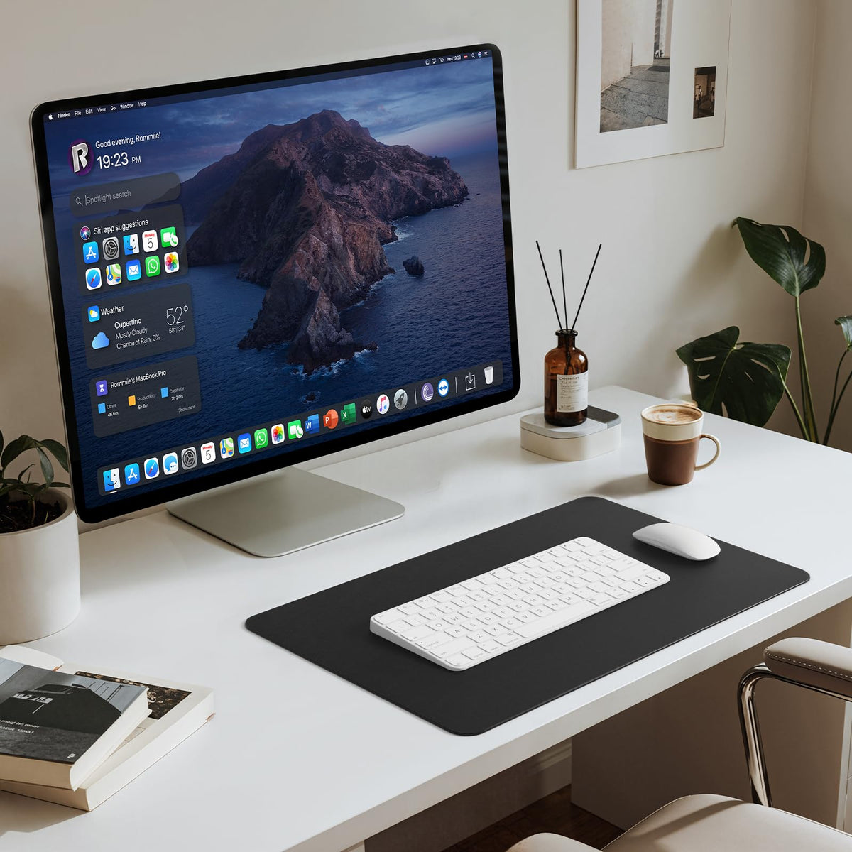 Jotsome Leather Desk Pad Mat, Non-Slip Desk Blotter Pad - Desk Protector for Office, Home, Lap Desk, Laptop, and Desktop