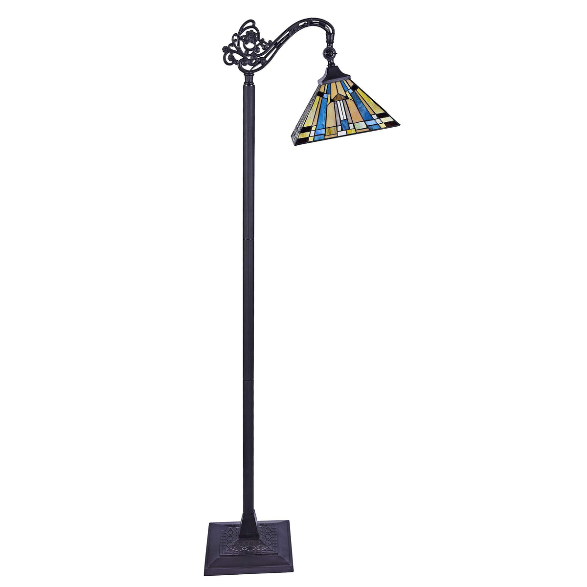 Chloe CH33293MS11-RF1 Floor Lamp, Glass, One Size, Multicolor