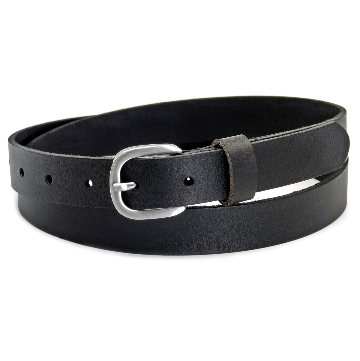 Ashford Ridge 25mm Full Grain Leather Belt - Black Small