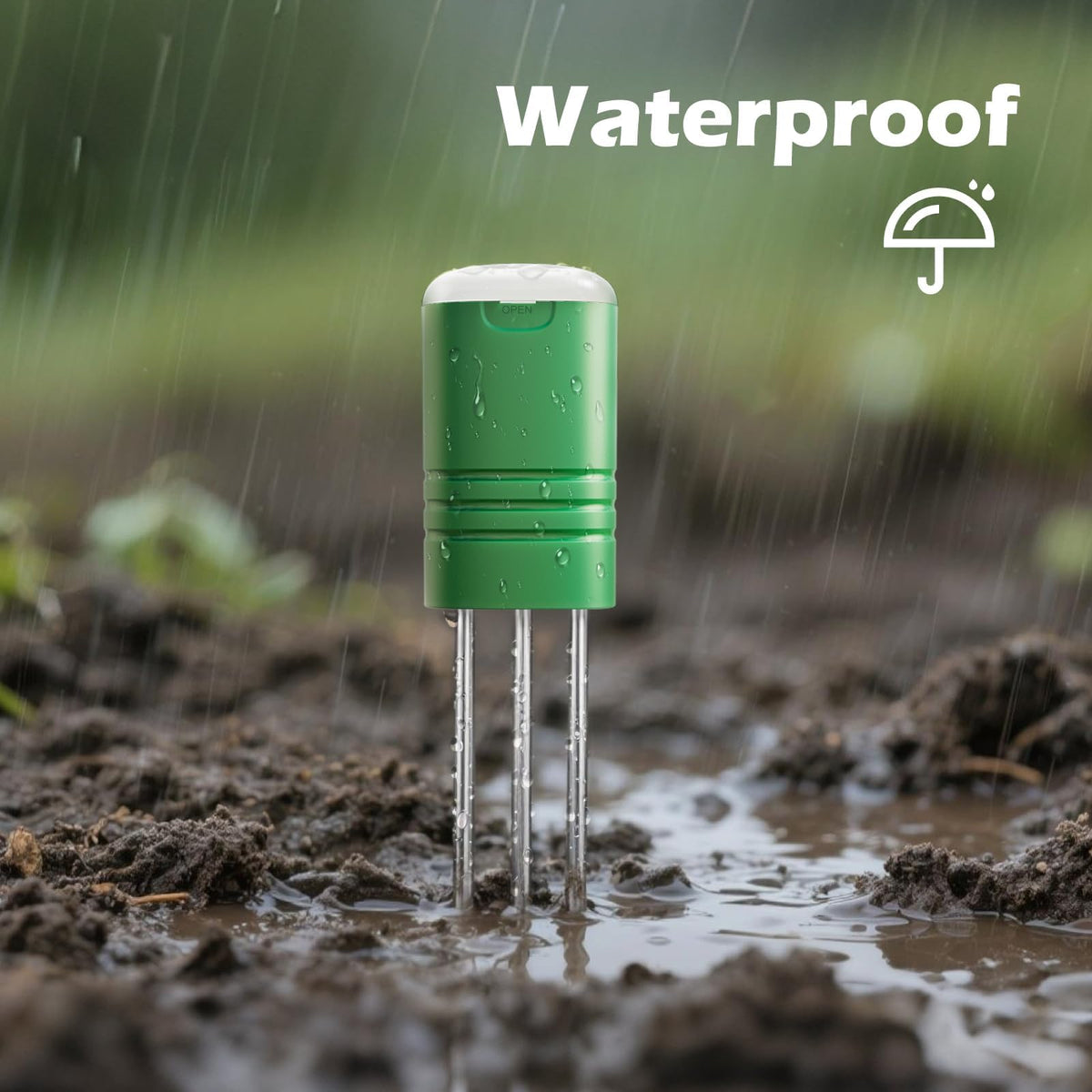 VODESON Soil Moisture Meter for Plants, Multi-Zone Wireless Soil Test Kit & Soil Thermometer, TDR4-in-1 Plant Water Meter, 230ft RF, IPX5 Waterproof, Indoor Outdoor Garden Lawn Farm(Display+2Sensor)