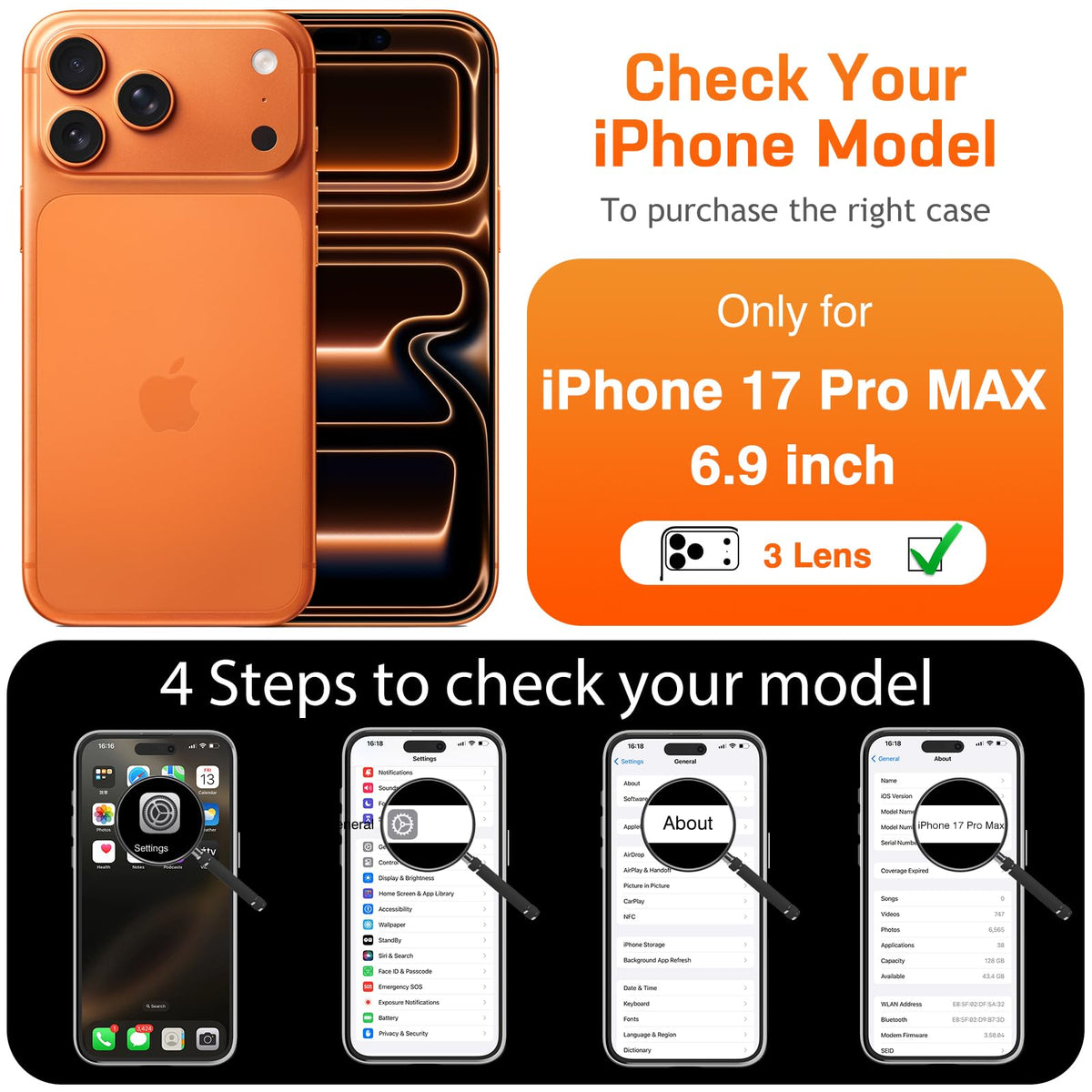 LOHASIC for iPhone 17 Pro Max Leather Case Compatible with MagSafe, Slim Luxury PU Non-Slip Grip Rugged Bumper Protective Cover Phone Case for iPhone 17 ProMax 6.9" 2025 - Brown