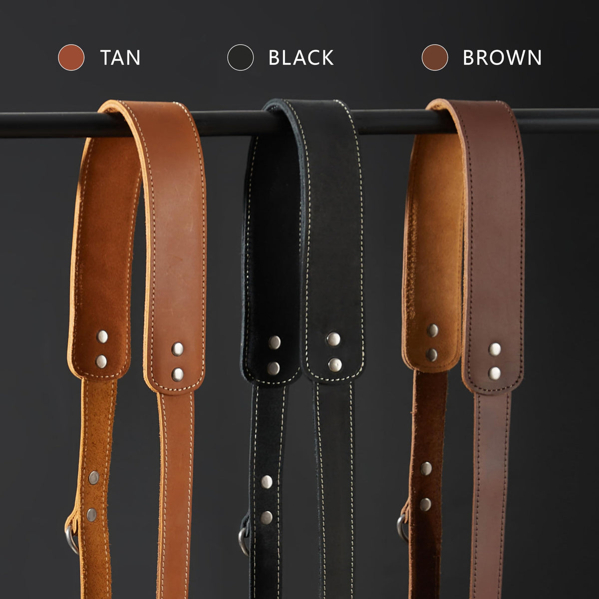 Padwa Lifestyle Tan Single Camera Harness Strap for One Camera - Professional Single Full Grain Leather Camera Harness,Quick Release Gear DSLR Camera Straps for Photographers