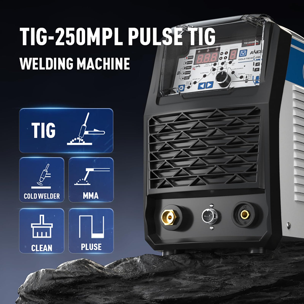 ANDELI 110/220V Cold Welder TIG Welding Machine with Cold/Hot/TIG Pulse MOS Tube Cold Welding Machine TIG-250MPL