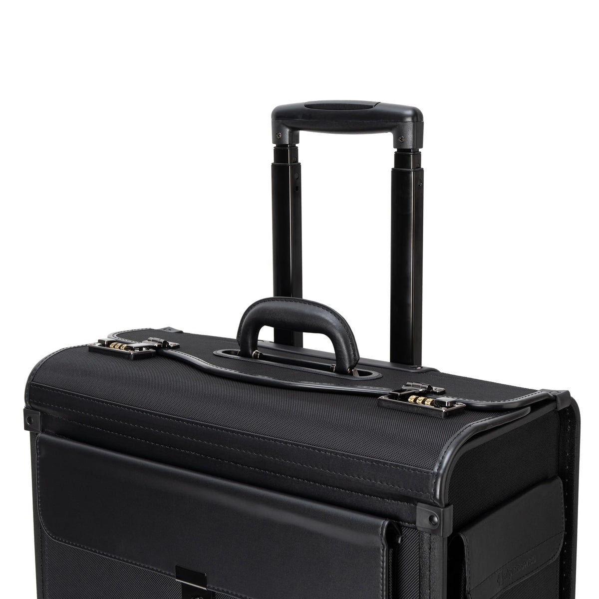 Alpine Swiss Wheeled Briefcase | Rolling Briefcase Locking Telescopic Handle 4 Replaceable Wheels | Pilot Lawyer Litigator Attache Case | 17” Laptop Compartment | Dual Combo Locks | Organizer Pockets