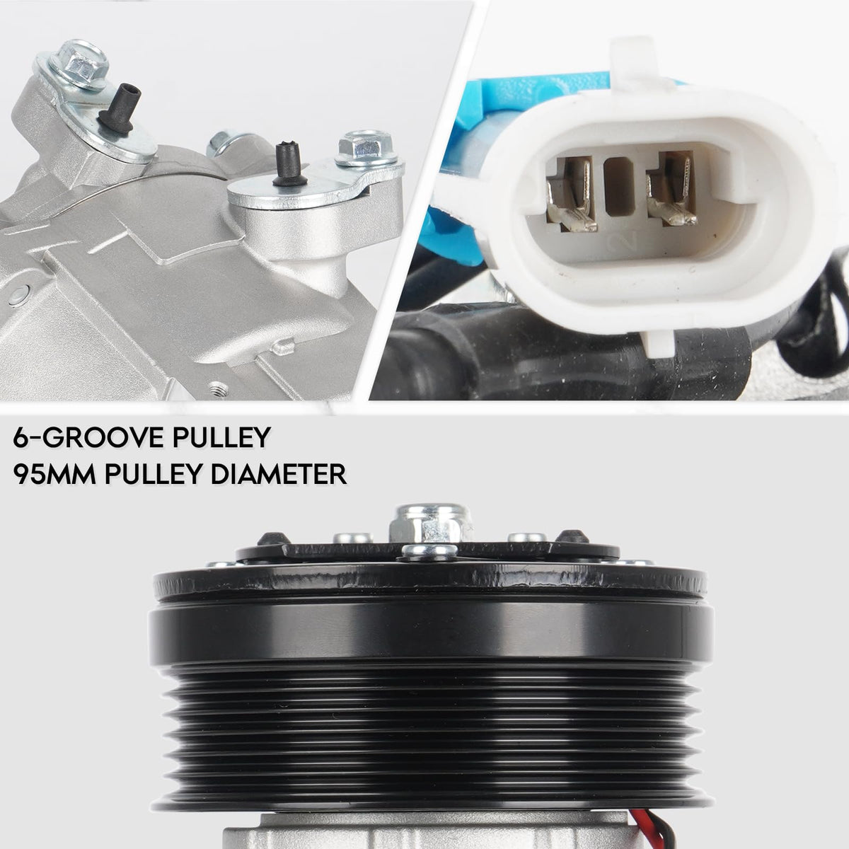 New AC Air Condition Compressor w/Clutch for 2013-2018 Chevrolet Sonic L4 1.8L 1.8 (NOT for 1.4L Engine; for manual temp control only), 29167C, 42699130