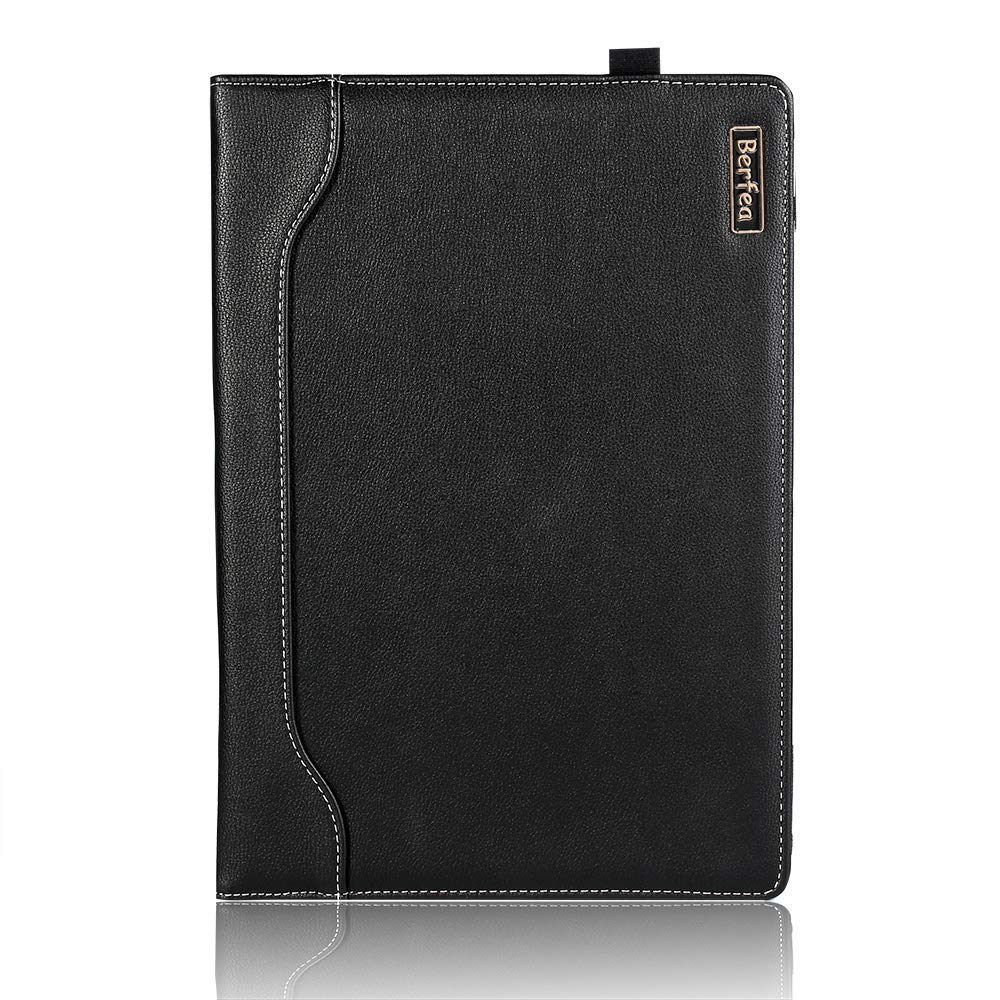 Berfea Laptop Case Cover Compatible with Dell Latitude 5502 5510 5520 5530 5511 5521 3511 Business Laptop 15.6 inch Notebook Sleeve PU Leather Stand Hard Protective Skin