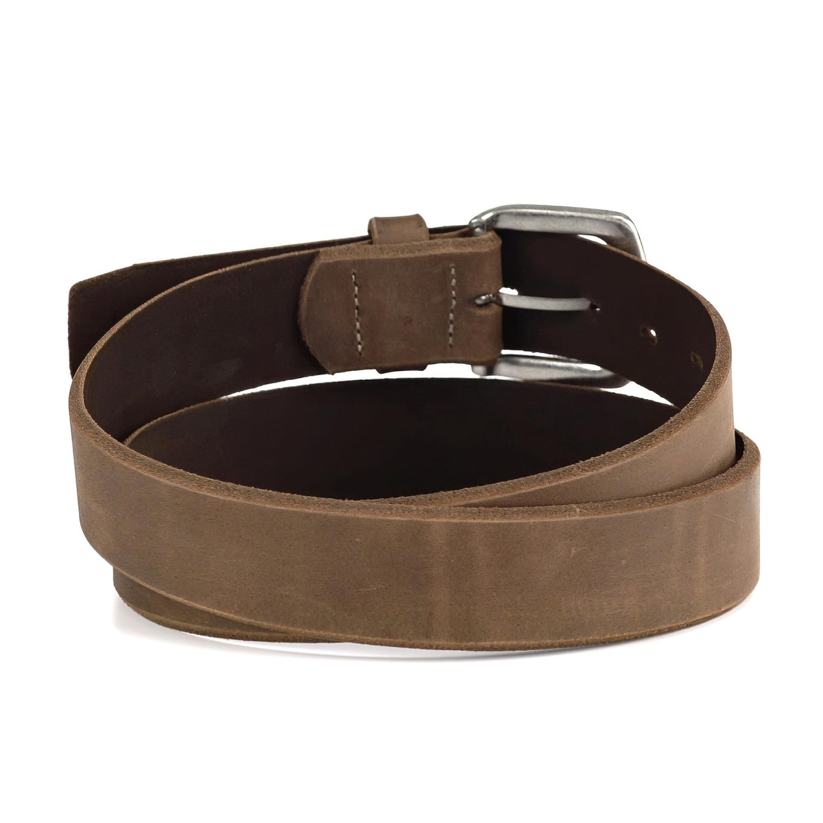 ARIAT Men's Embossed Logo Beveled-Edge Leather Belt, Medium Brown, 38
