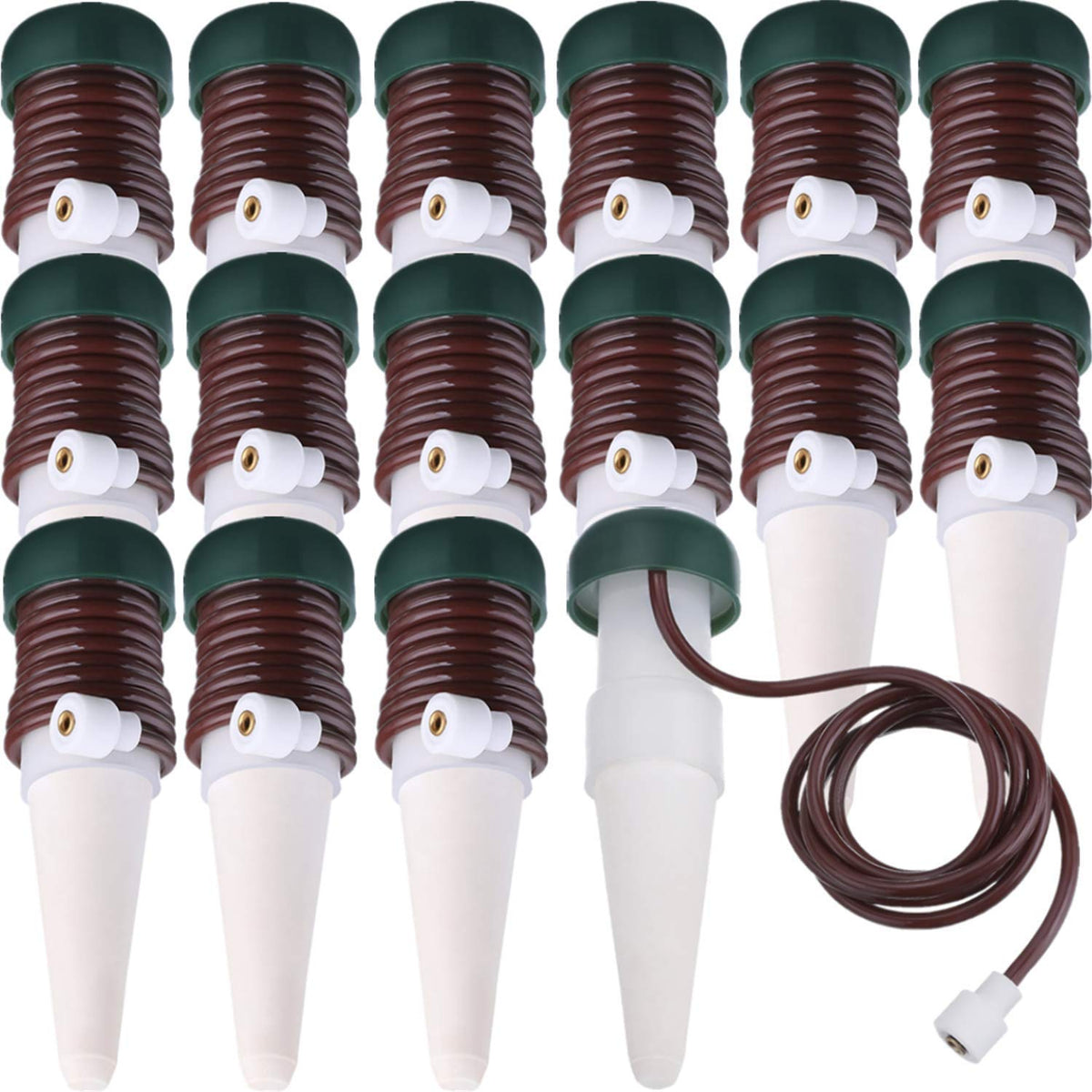 HESTYA 16 Pack Plant Self Watering Stakes Insert Automatic Watering Devices Self Watering Spikes Indoor Outdoor Plant Watering for Vacation