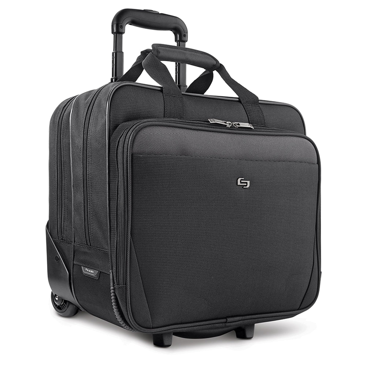 Solo New York Rolling Catalog Case with Wheels - Roller Laptop Bag, Wheeled Briefcase for Women & Men, Carry On Size for Travel, Fits 17.3" Computer - Empire, Black