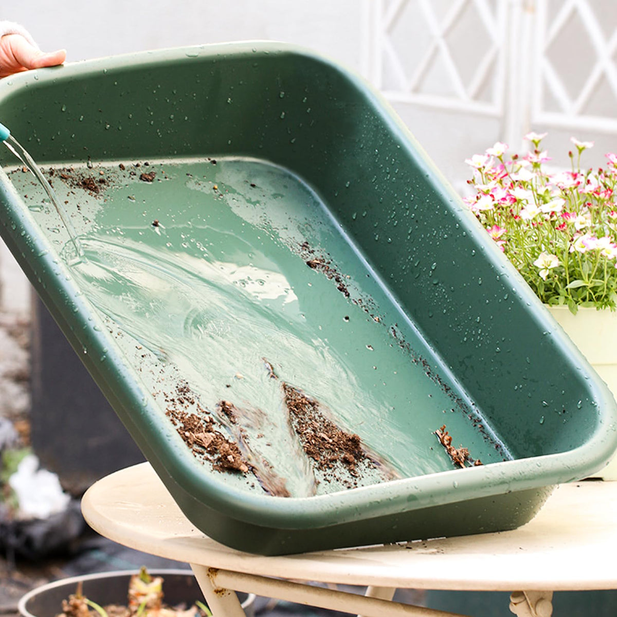 Luwint Garden Tidy Potting Tray, Plant Reportting Tray for Indoor Transplanting Gardening Planting Accessories Large Succulent Table