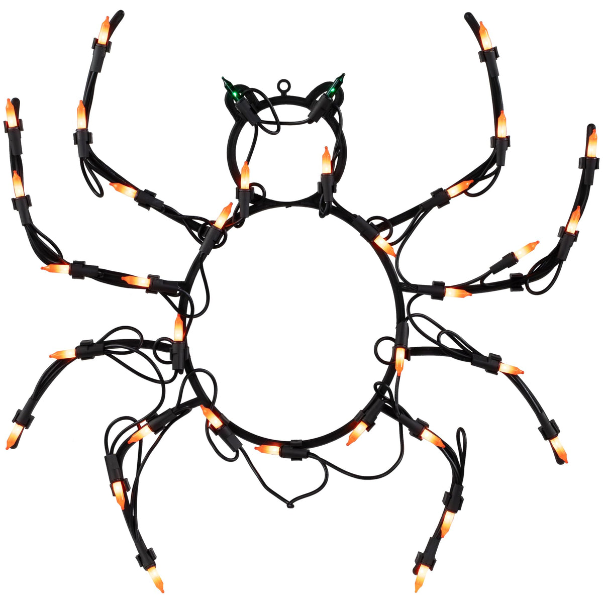 Northlight LED Lighted Spider Window Silhouette Decor, 15in x 15in, Black, Model 14256738