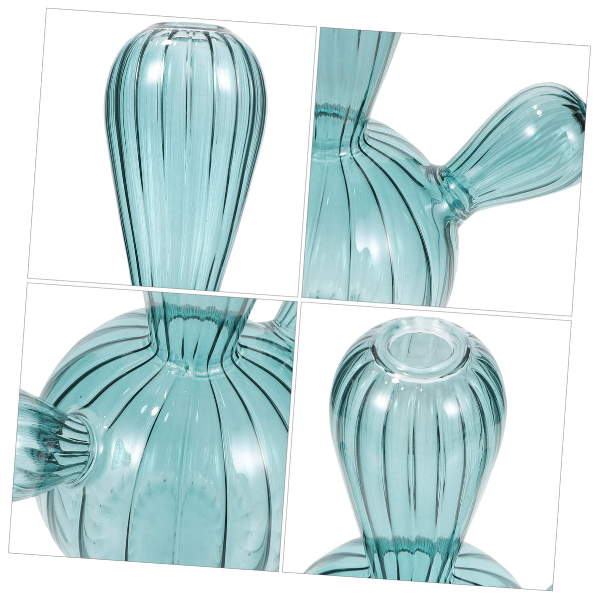 Bottle Decoration Cactus Shape Container Hydroponic Flower Bottle Hydroponic Plant Vase Cactus Terrarium Holder Cute Succulent Pots Mini Planter Pots Glass Hydroponics