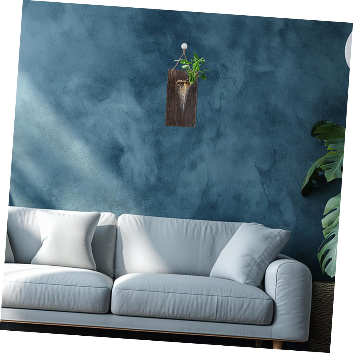 Garneck Wall Hanging Terrarium Planter Hydroponic Glass Vase Board Decorative Plant Holder for Floral Arrangements Home and Office