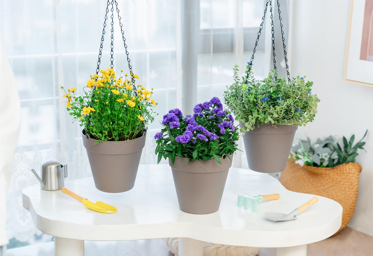 Melphoe Hanging Planters Outdoor and Indoor