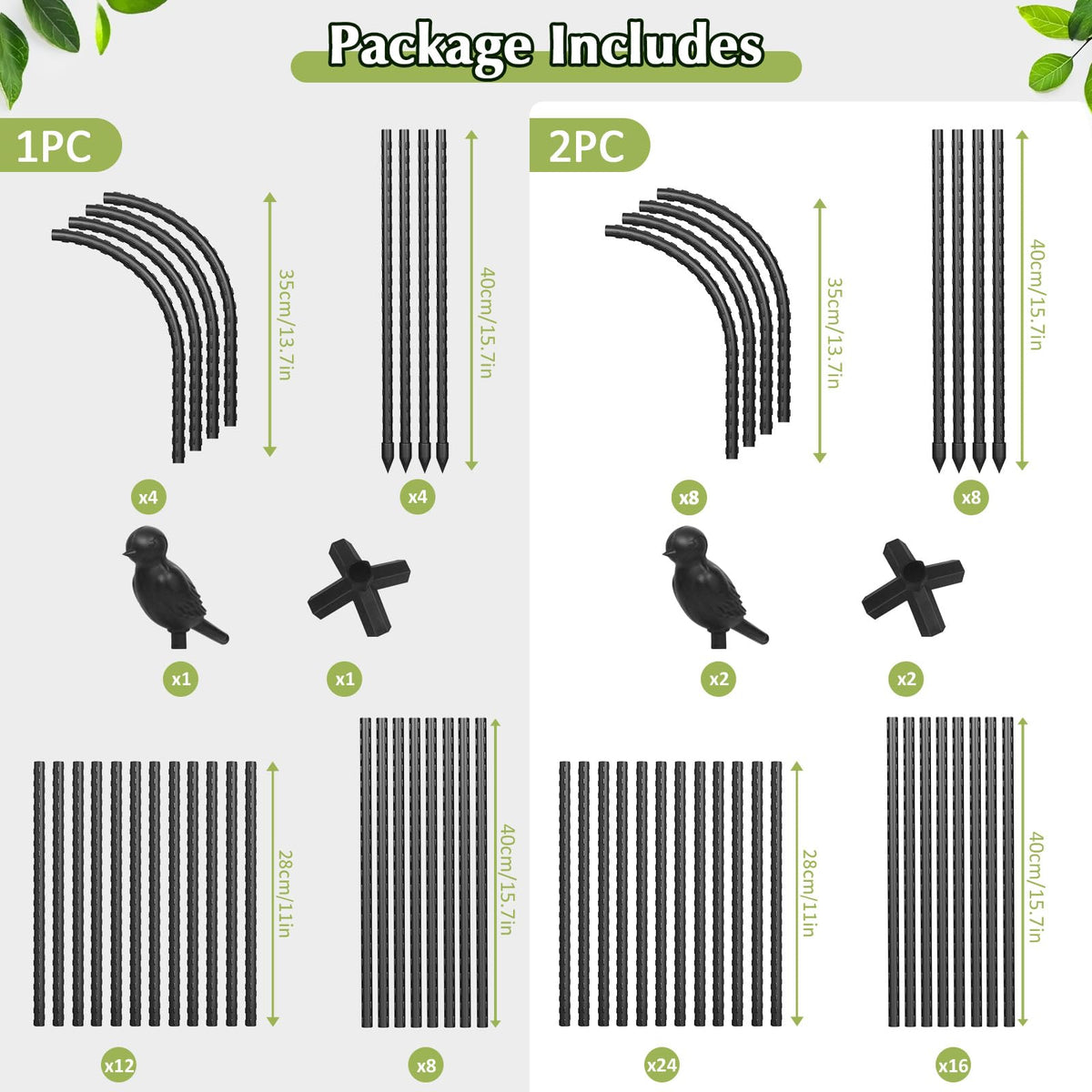 Square Tomato Cages for Garden, 6.2 FT Cucumber Trellis for Flowers, Grape, Pea, Rose, Bean, Rustproof Plastic Coated Metal Plant Support for Potted Plants Indoor Outdoor - 2PC Obelisk Trellis