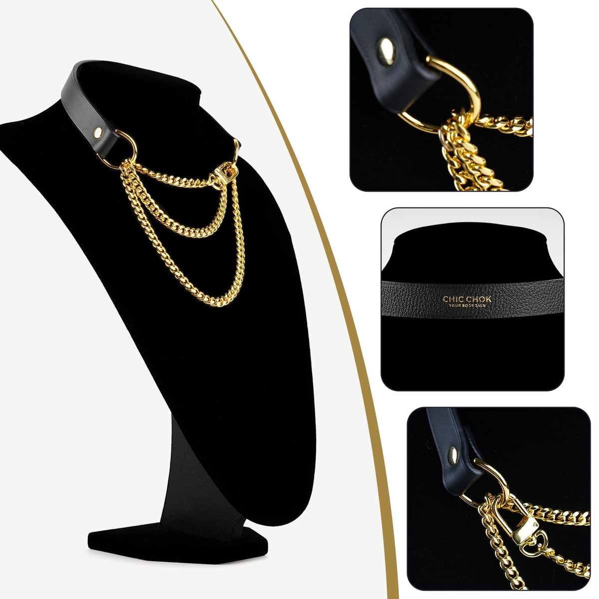 C CHIC CHOK YOUR BODY TALK CHICCHOK Breathless Pulling Fashion and Fun Choker for Women