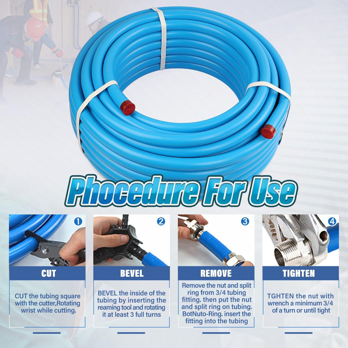 3/4 Inch ID x 100 ft Compressed Air Piping System Kit with Dual-Outlet Aluminum Manifolds, Garage Shop Air Line Kit for Air Compressor, 200 PSI