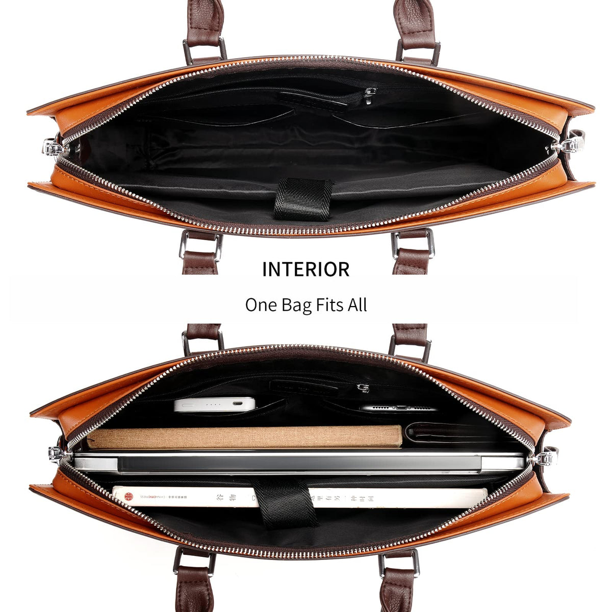 FSD.WG]Business Bag Leather Briefcase Shoulder Laptop Business Bag for Men