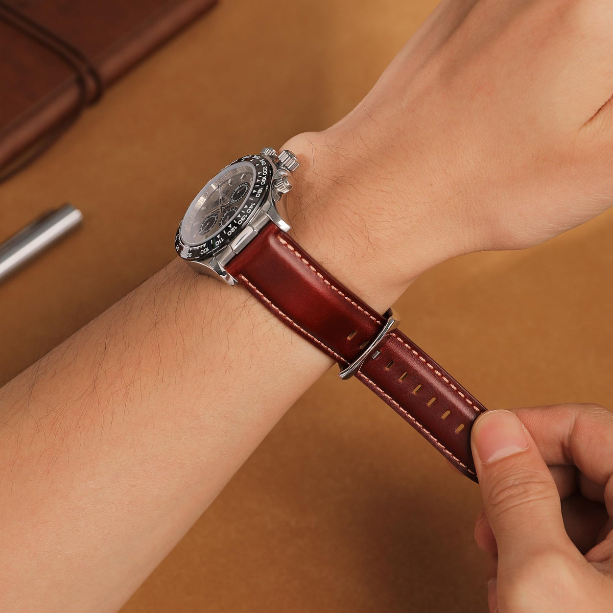 CORROPELLE Leather Watch Bands Quick Release, Elegant Top Grain Leather Watch Straps Band Replacement for Men and Women, Watch and Smartwatch, Choice of Width 18mm 19mm 20mm 21mm 22mm