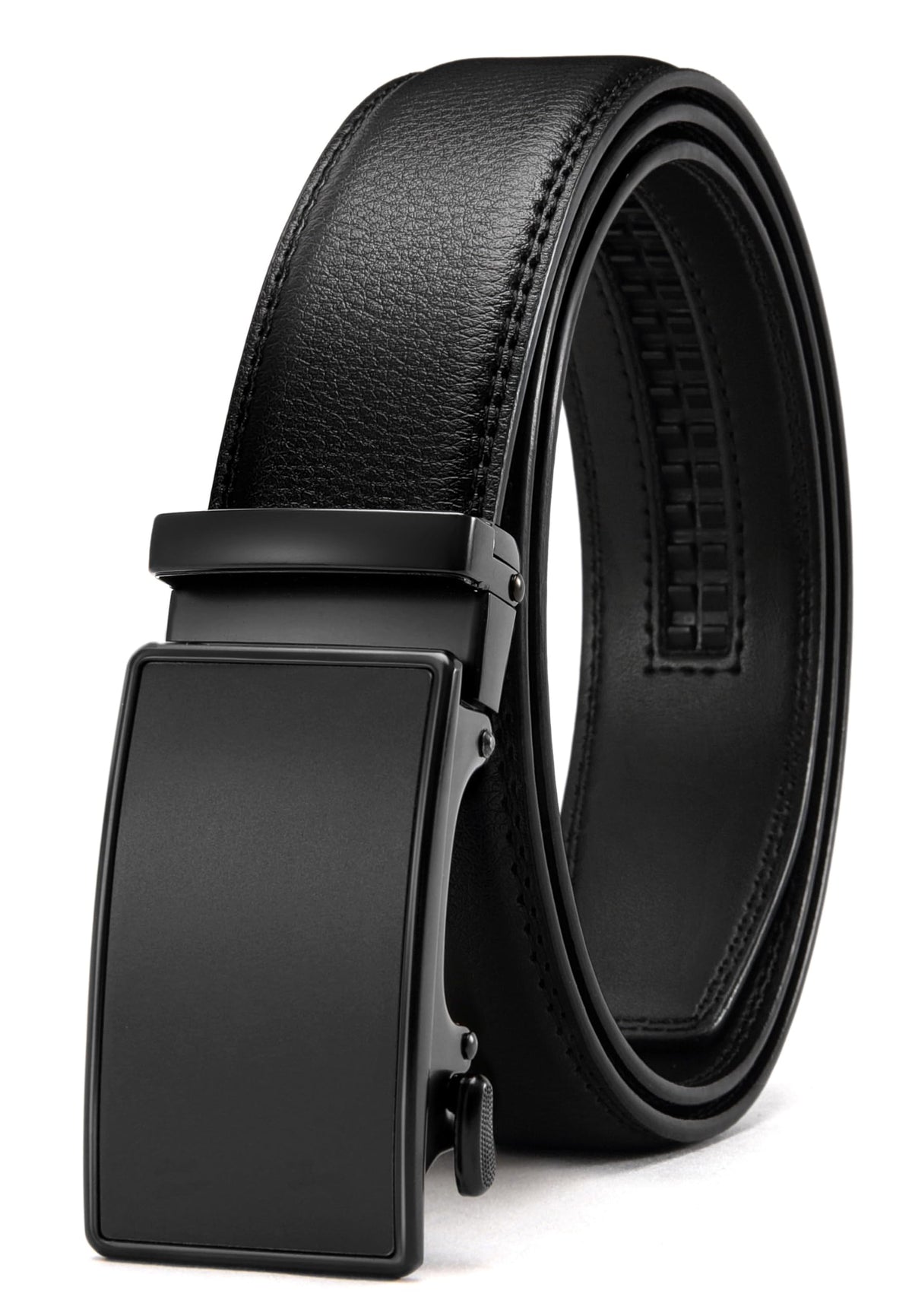 CHAOREN Leather Ratchet Belt for men 1 3/8" for Dress Pants - Micro Adjustable Belt Fit Everywhere