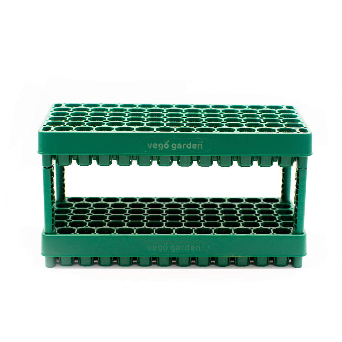 Vego garden 2 Set 76 Cells Seed Starter 10" x 20" Tray Stackable Seedling Starting Germination Trays for Plants Planting Vegetables Herbs Flowers,