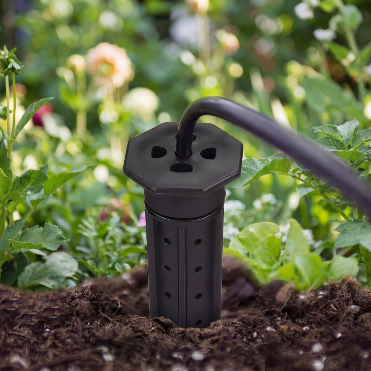 Briwooody 3 Pack Garden Watering Stake Large UV-Protected ABS Plastic Deep Root Irrigation Spike for Trees, Shrubs, Bushes, Shrubs, Flowers, Fruits, Vegetables, Potted Plants (8 Inch)