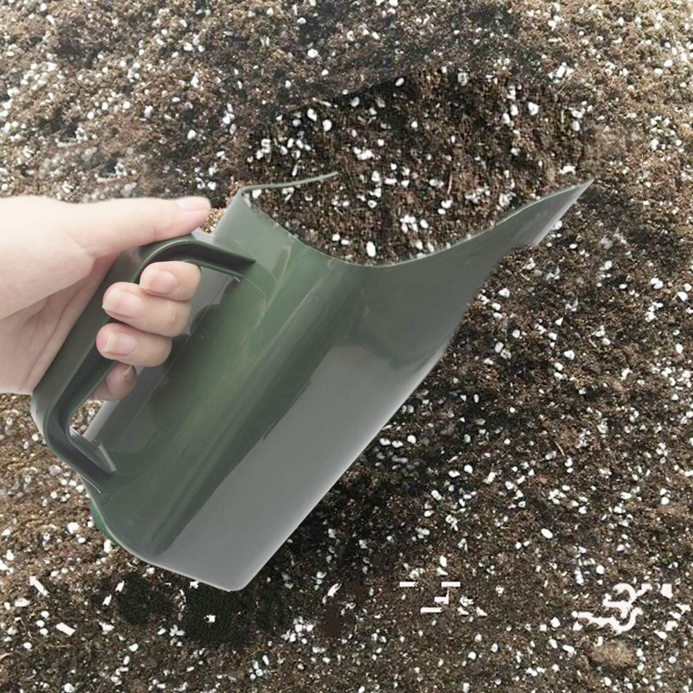 Garden Shovel, Handy Garden Scoop with Bucket, Plastic Scoop Shovel Multi-Function Gardening Spoon Cultivation Soil Shovels Transfer Tool for Soil, Compost, Planting, Digging