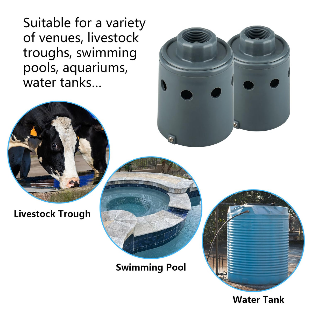 1" Automatic Float Valve Watering System-Ensure Reliable Water Supply, Replace OME 718H Water Trough Float Valve, Cattle Water Tank Float Valve, Livestock Water Tank Float