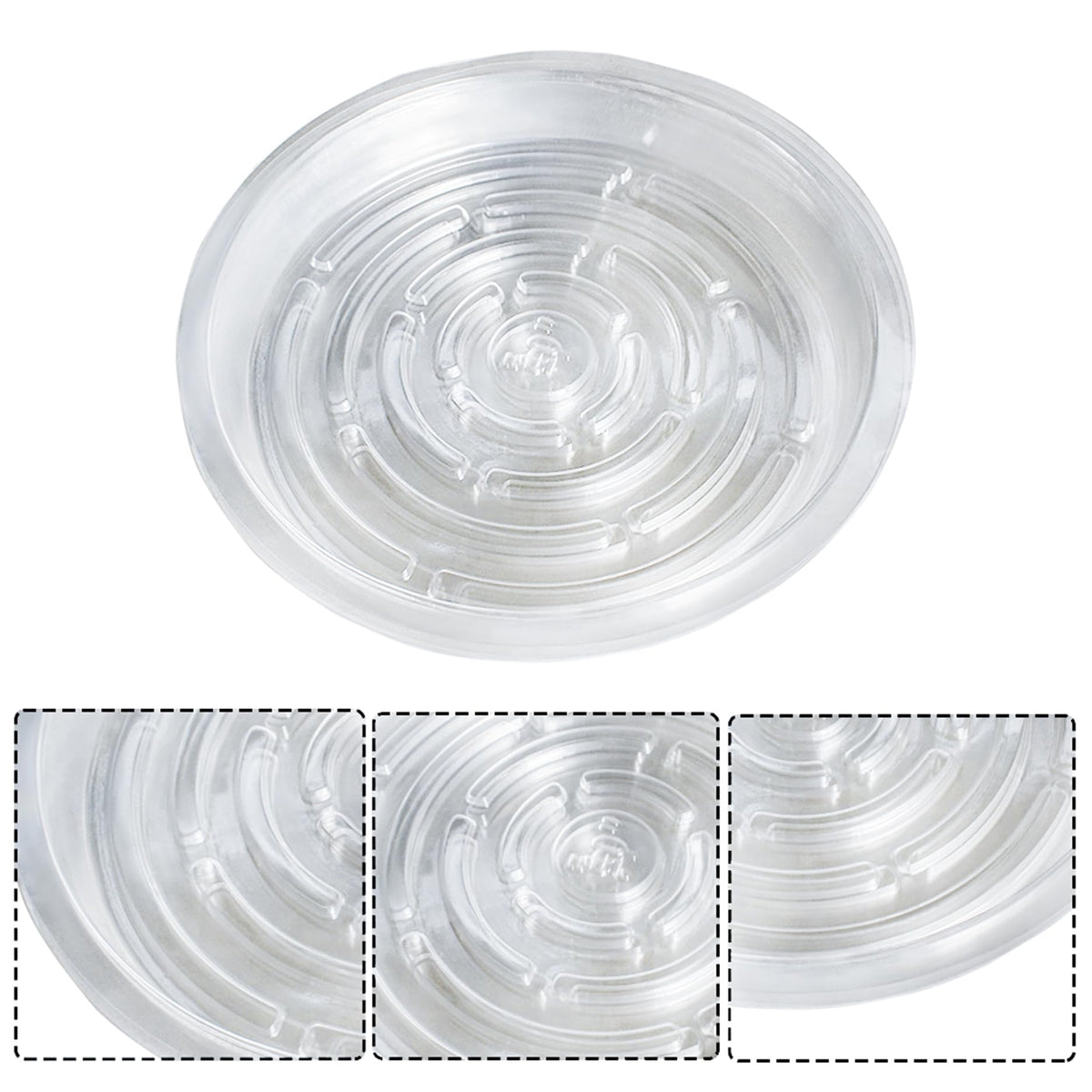 LiGuVCY 10 Pcs Plastic Plant Saucer 10 Inch Flower Drip Trays for Pot Indoors Outdoor