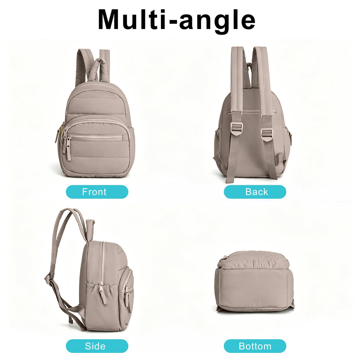 G.Z.LANKIN Lightweight Mini Backpack for Women,Taslan Durable Daypack,Casual Travel Backpack with Adjustable Straps for Daily,Travel