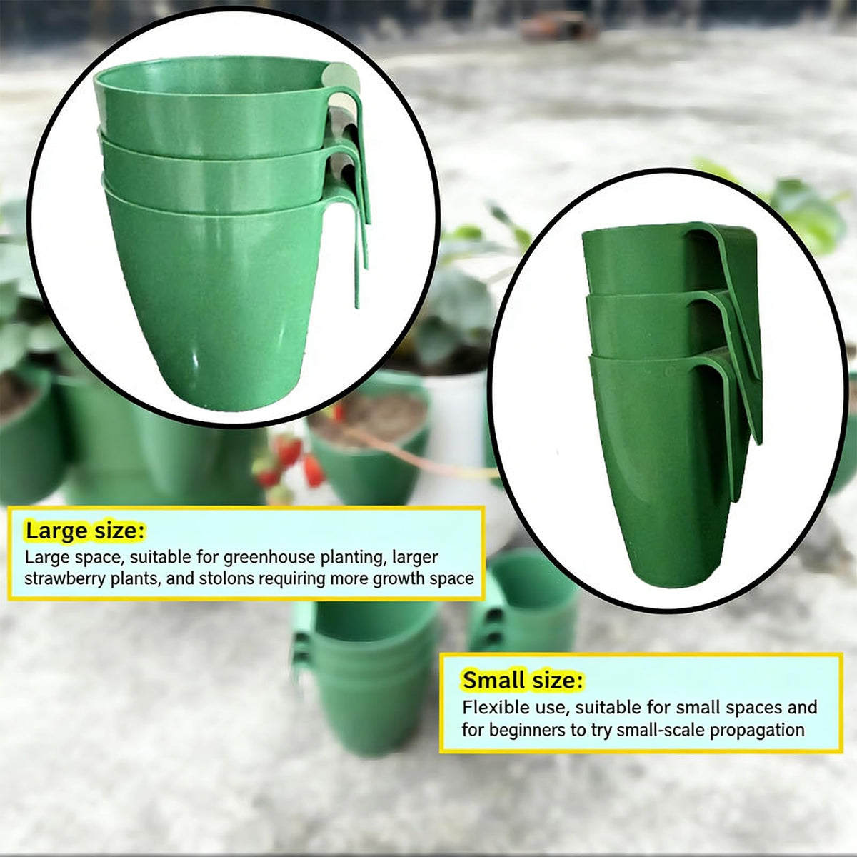 ordinarYone Breathable Strawberry Propagation Cups with Runner Forks for Root Rot and Promoting Growth in High Hu